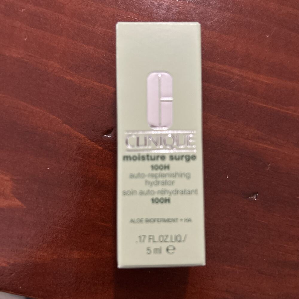 NEW IN BOX! Clinique Moisture Surge 100H Auto-Replenishing Hydrator .17 flOz5ml